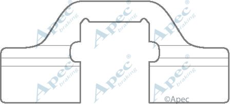 APEC BRAKING Комплектующие, колодки дискового тормоза KIT1134